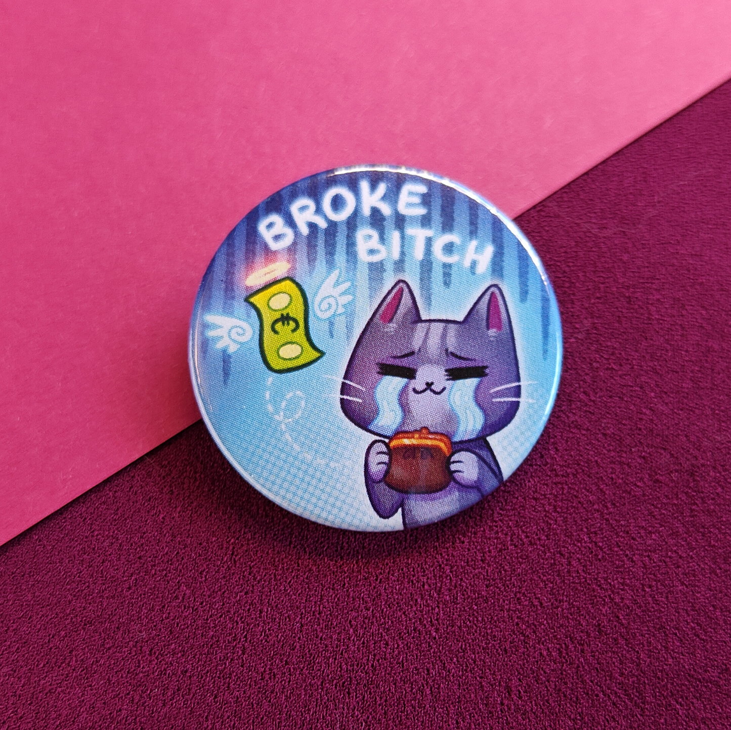 Kitty Memes button pins