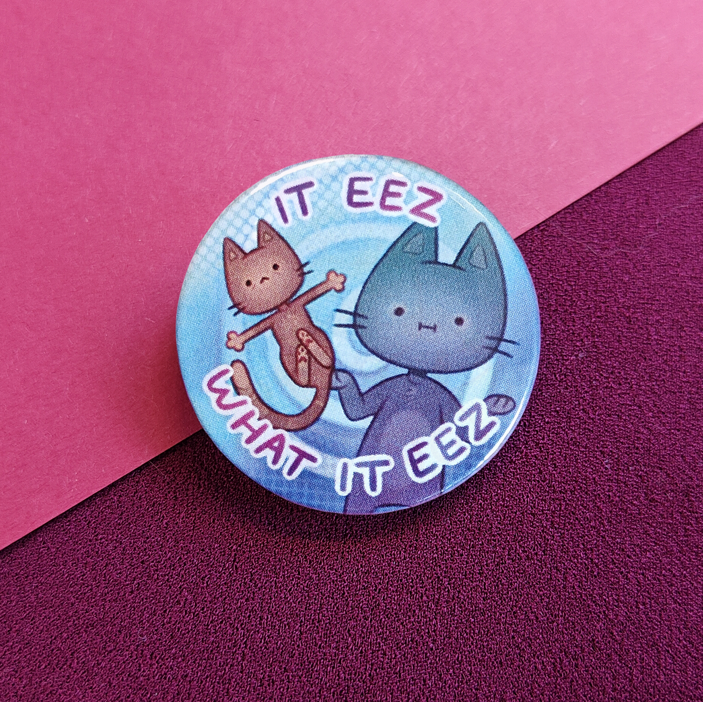 Kitty Memes button pins
