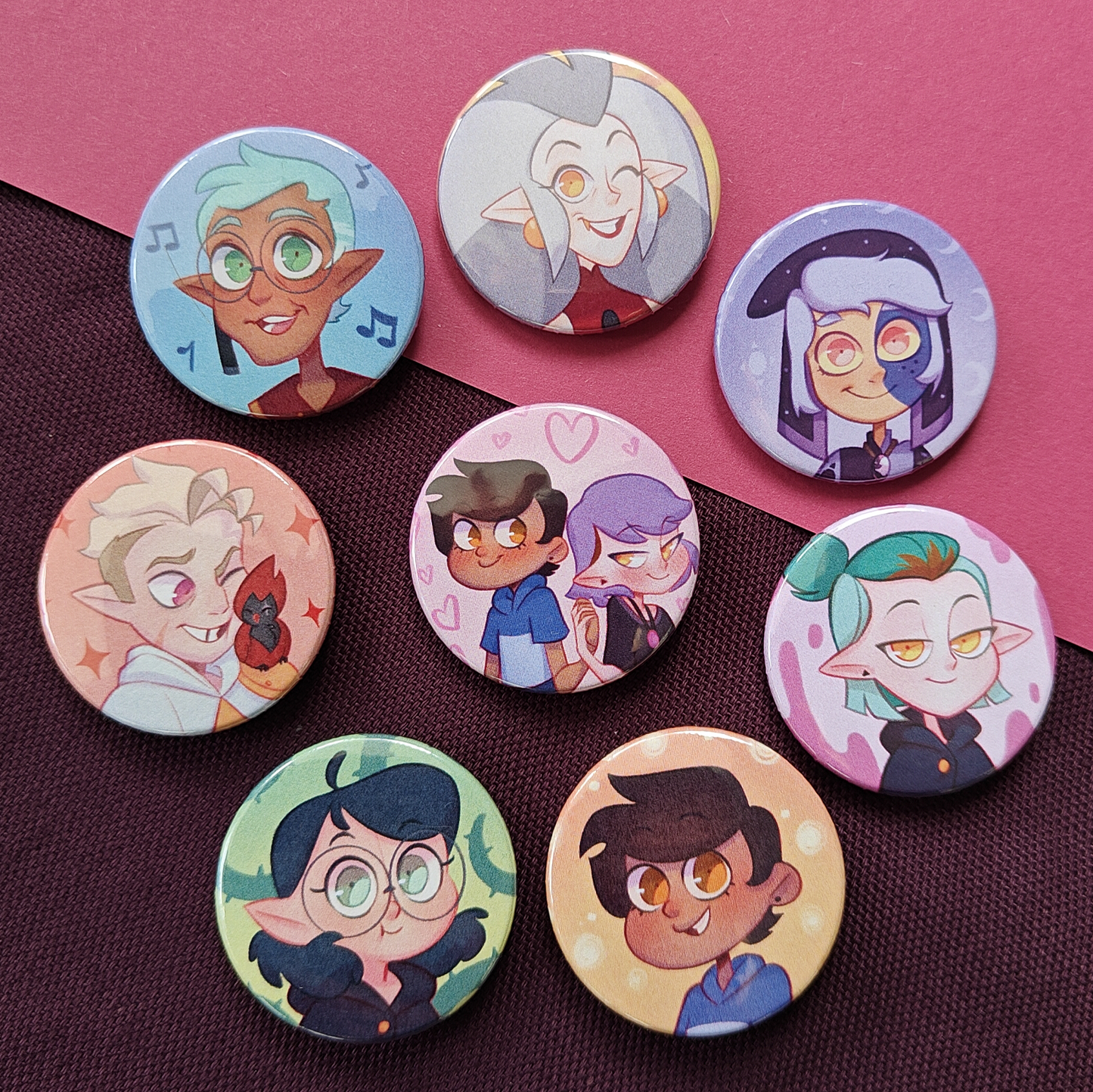 TOH button pins