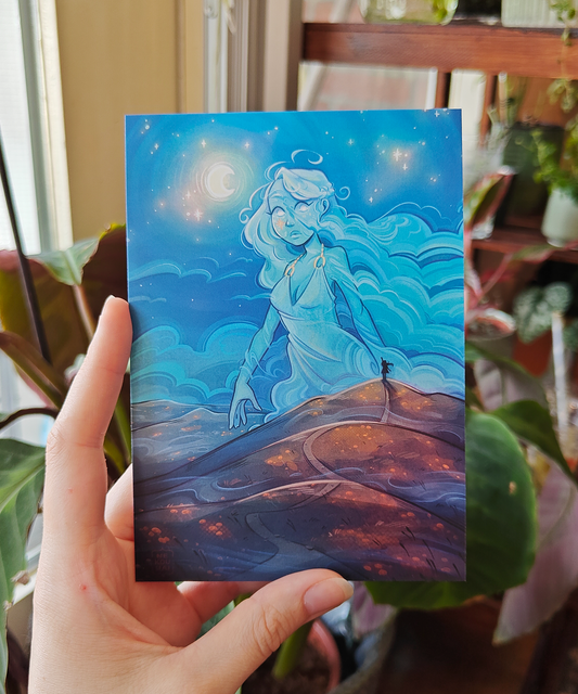 A6 Fog Goddess print