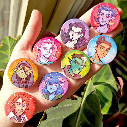 Might 9 button pins