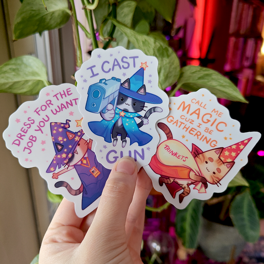 Cat Wizards stickers