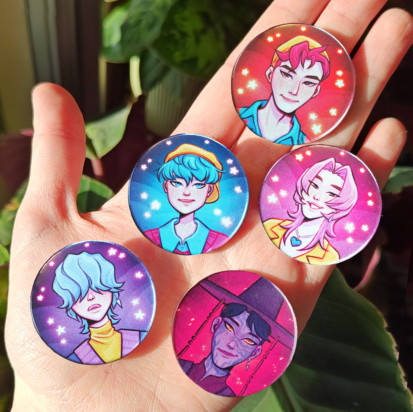 Saha Bois button pins