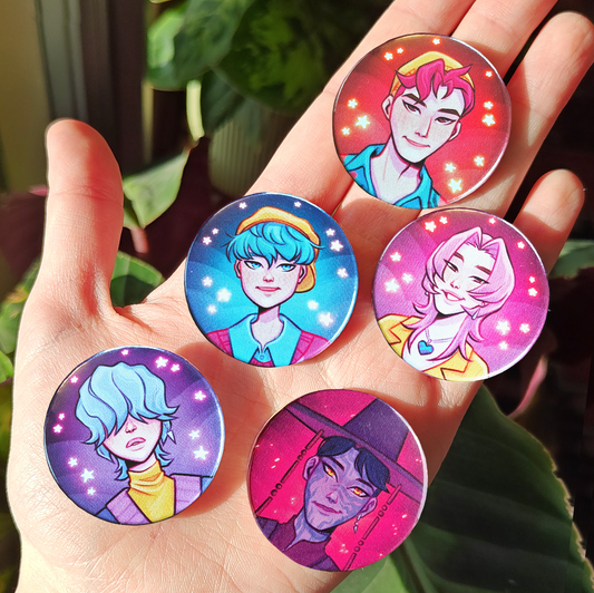 Saha Bois button pins