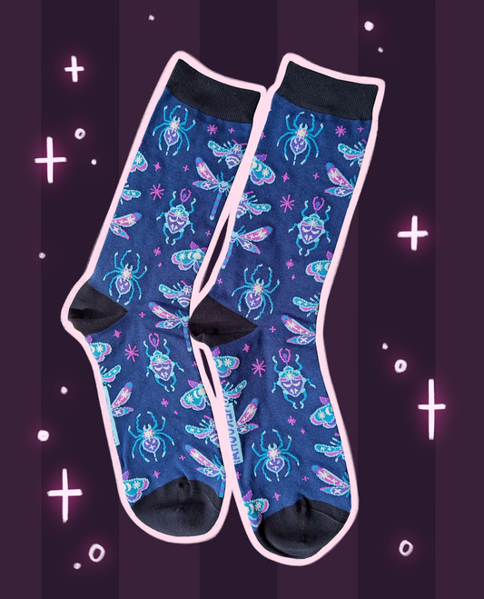 Celestial Bugs socks BIG SIZE