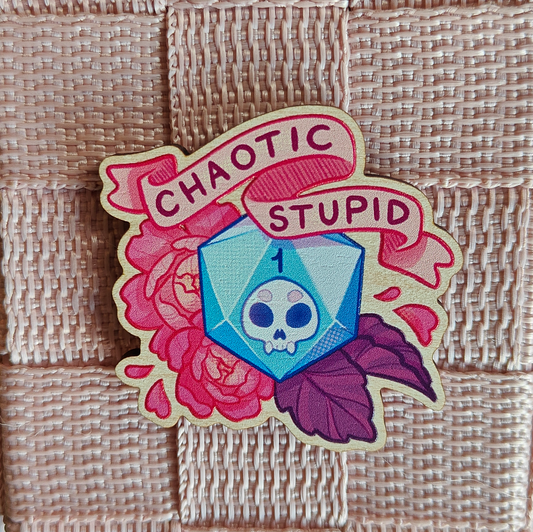 Chaotic stupid wooden pin