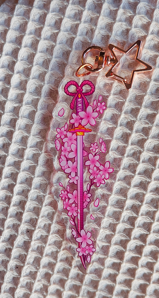 Flower Sword Sakura keychain