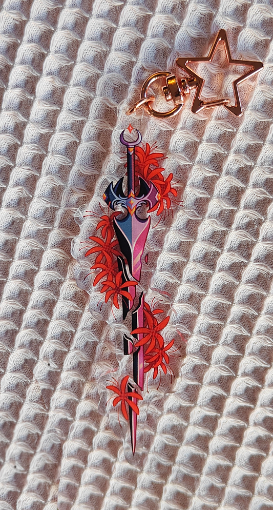 Flower Sword Spider Lily keychain