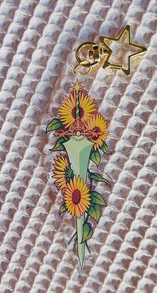 Flower Sword Sunflower keychain