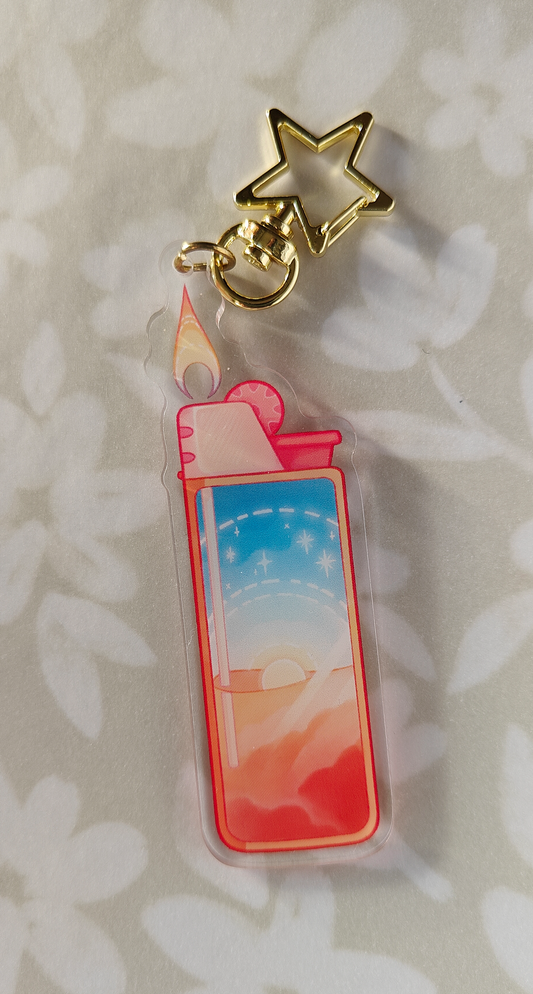 Lighter keychain solar