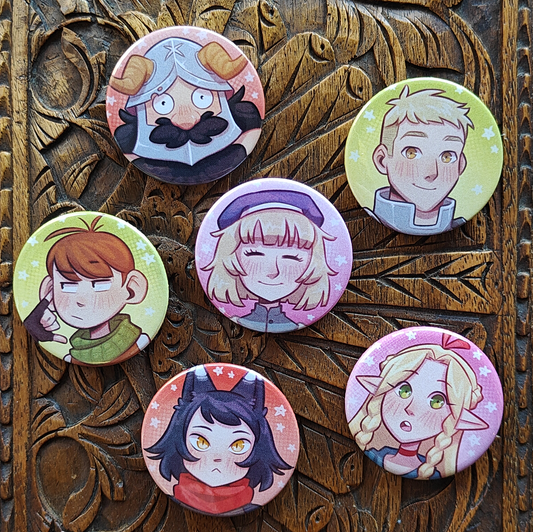 Meshi button pins