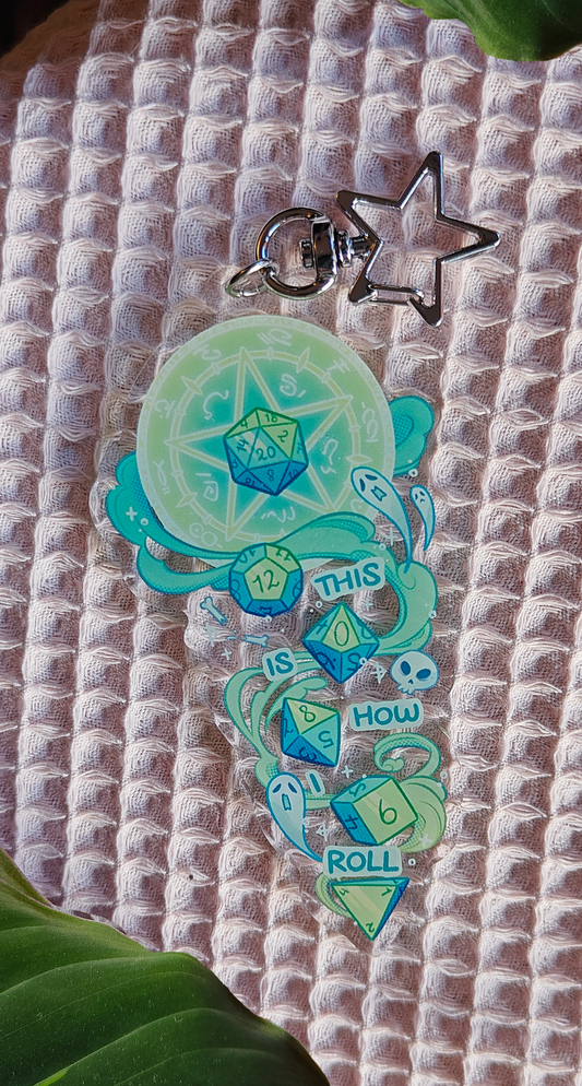 Necromancy (green) keychain