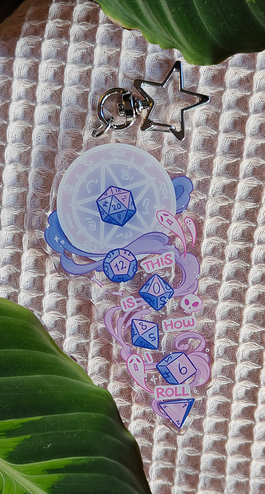 Necromancy (purple) keychain
